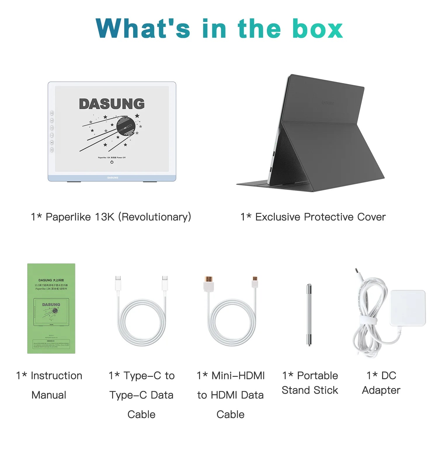DASUNG 13.3" 13K Black & White E-Ink Monitor - 37Hz