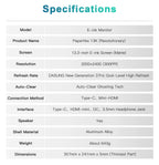 DASUNG 13.3" 13K Black & White E-Ink Monitor - 37Hz